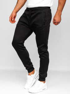 Pantaloni joggers negri Bolf CK01