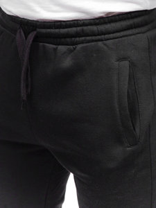 Pantaloni joggers negri Bolf CK01