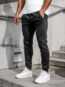 Pantaloni joggers negri Bolf CK01