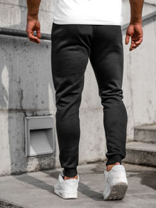 Pantaloni joggers negri Bolf CK01