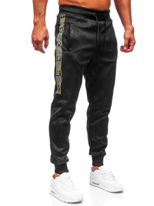 Pantaloni joggers negri Bolf HM386