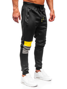 Pantaloni joggers negri Bolf K10122