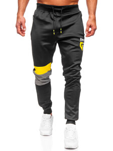 Pantaloni joggers negri Bolf K10122