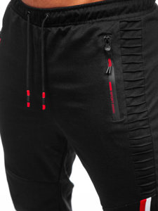 Pantaloni joggers negri Bolf K10329