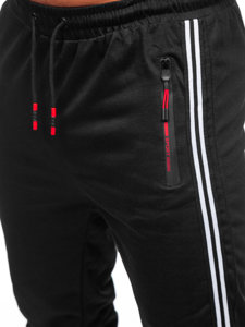 Pantaloni joggers negri Bolf K10338