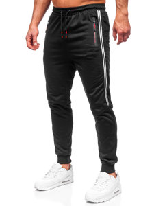 Pantaloni joggers negri Bolf K10338