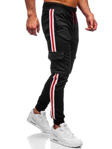 Pantaloni joggers negri Bolf YLB88018