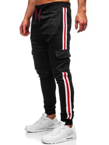 Pantaloni joggers negri Bolf YLB88018