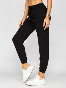 Pantaloni joggers negri dame Bolf W7322