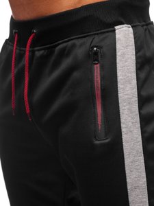 Pantaloni joggers negri-gri Bolf K50003