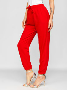 Pantaloni joggers roșii dame Bolf W5071