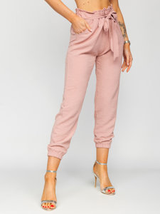 Pantaloni joggers roz dame Bolf W5076