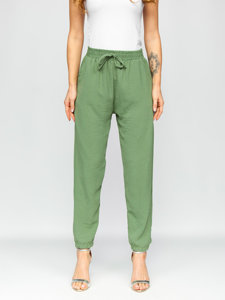 Pantaloni joggers verzi dame Bolf W5071