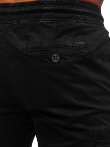 Pantaloni negri cargo Bolf CT6706S0