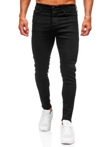 Pantaloni negri pentru bărbați, blugi slim fit Bolf 6100