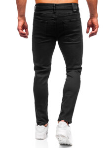 Pantaloni negri pentru bărbați, blugi slim fit Bolf 6382