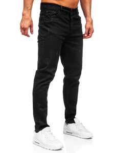 Pantaloni negri pentru bărbați, blugi slim fit Bolf 6495