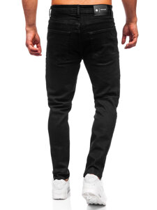 Pantaloni negri pentru bărbați, blugi slim fit Bolf 6495