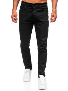 Pantaloni negri pentru bărbați, blugi slim fit Bolf 6500