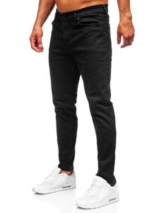 Pantaloni negri pentru bărbați, blugi slim fit Bolf 6522