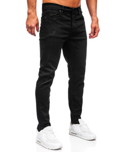 Pantaloni negri pentru bărbați, blugi slim fit Bolf 6675