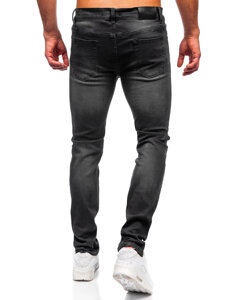 Pantaloni negri pentru bărbați, blugi slim fit Bolf MP0020N