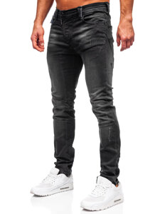 Pantaloni negri pentru bărbați, blugi slim fit Bolf MP0025N