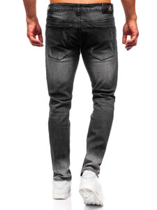 Pantaloni negri pentru bărbați, blugi slim fit Bolf MP0064N