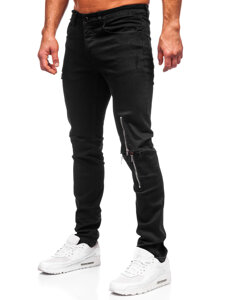 Pantaloni negri pentru bărbați, blugi slim fit Bolf MP0087N