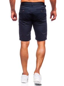 Pantaloni scurți bleumarin cu curea Bolf XX160085