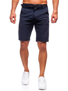 Pantaloni scurți bleumarin cu curea Bolf XX160085