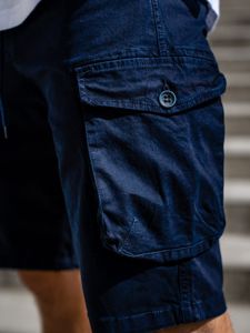 Pantaloni scurți cargo bleumarin Bolf 5011