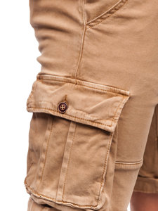 Pantaloni scurți cargo camel cu curea Bolf MP0109K