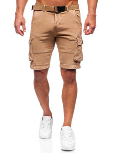 Pantaloni scurți cargo cu curea camel Bolf MP0109KA