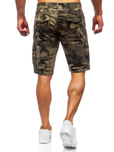 Pantaloni scurți cargo de camuflaj kaki pentru bărbați Bolf 6713