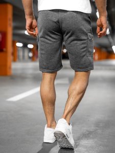 Pantaloni scurți de training grafit cargo Bolf JX167