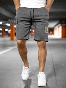 Pantaloni scurți de training grafit cargo Bolf JX167