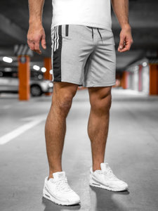 Pantaloni scurți de training gri Bolf 68006