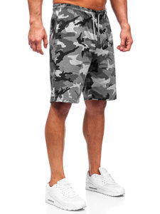 Pantaloni scurți de trening army gri Bolf 8K283