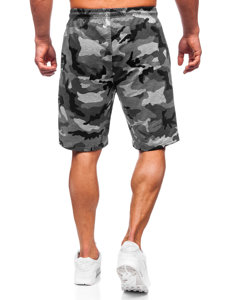 Pantaloni scurți de trening army gri Bolf 8K283