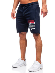 Pantaloni scurți de trening bleumarin Bolf GS2524