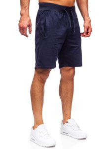 Pantaloni scurți de trening bleumarin Bolf K10003