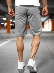 Pantaloni scurți de trening gri bărbați Bolf JX505