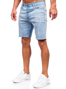 Pantaloni scurți din denim albastru Bolf 0470