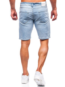 Pantaloni scurți din denim albastru Bolf 0470