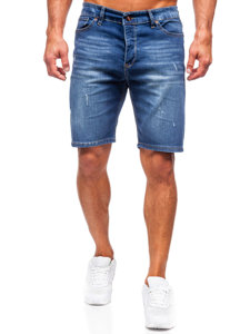 Pantaloni scurți din denim bleumarin Bolf 0423