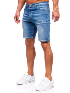 Pantaloni scurți din denim bleumarin Bolf 0466