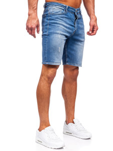 Pantaloni scurți din denim bleumarin Bolf 0466