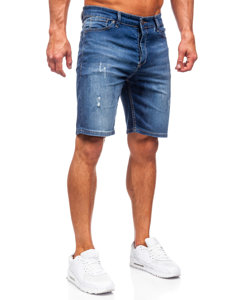 Pantaloni scurți din denim bleumarin Bolf 5819