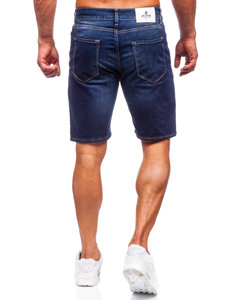 Pantaloni scurți din denim bleumarin Bolf 5820